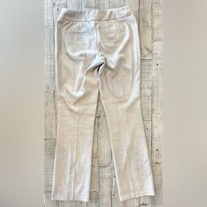 WHBM White House Black Market Boot Sleek Pants Women's Size 0R EUC Beige Tweed